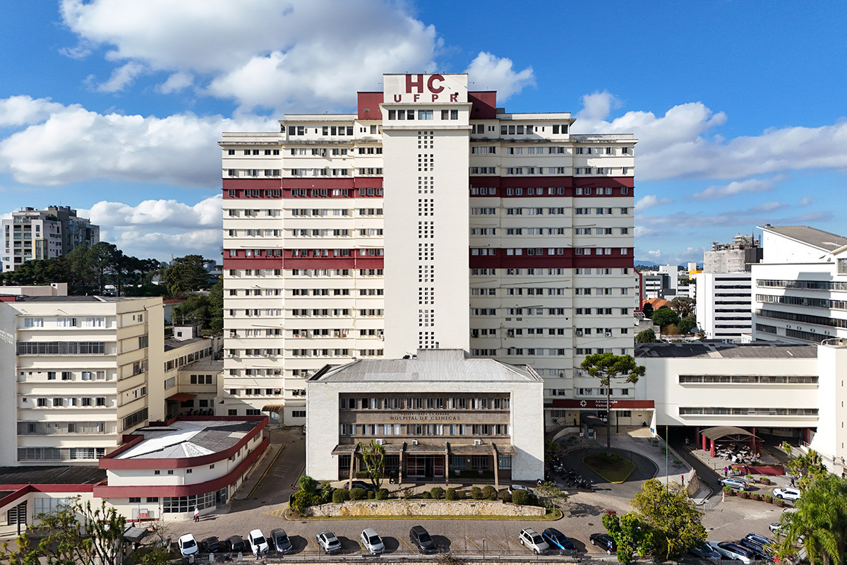 Hospital de Clínicas da UFPR, onde o Dr. Rubens foi chefe do Serviço de Pediatria